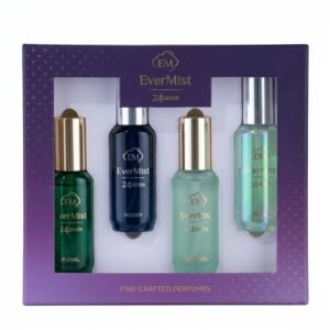 Home evermist 24 seven perfume gift set – floral, woody, caramel & aqua fragrance collection (4 x perfume set)